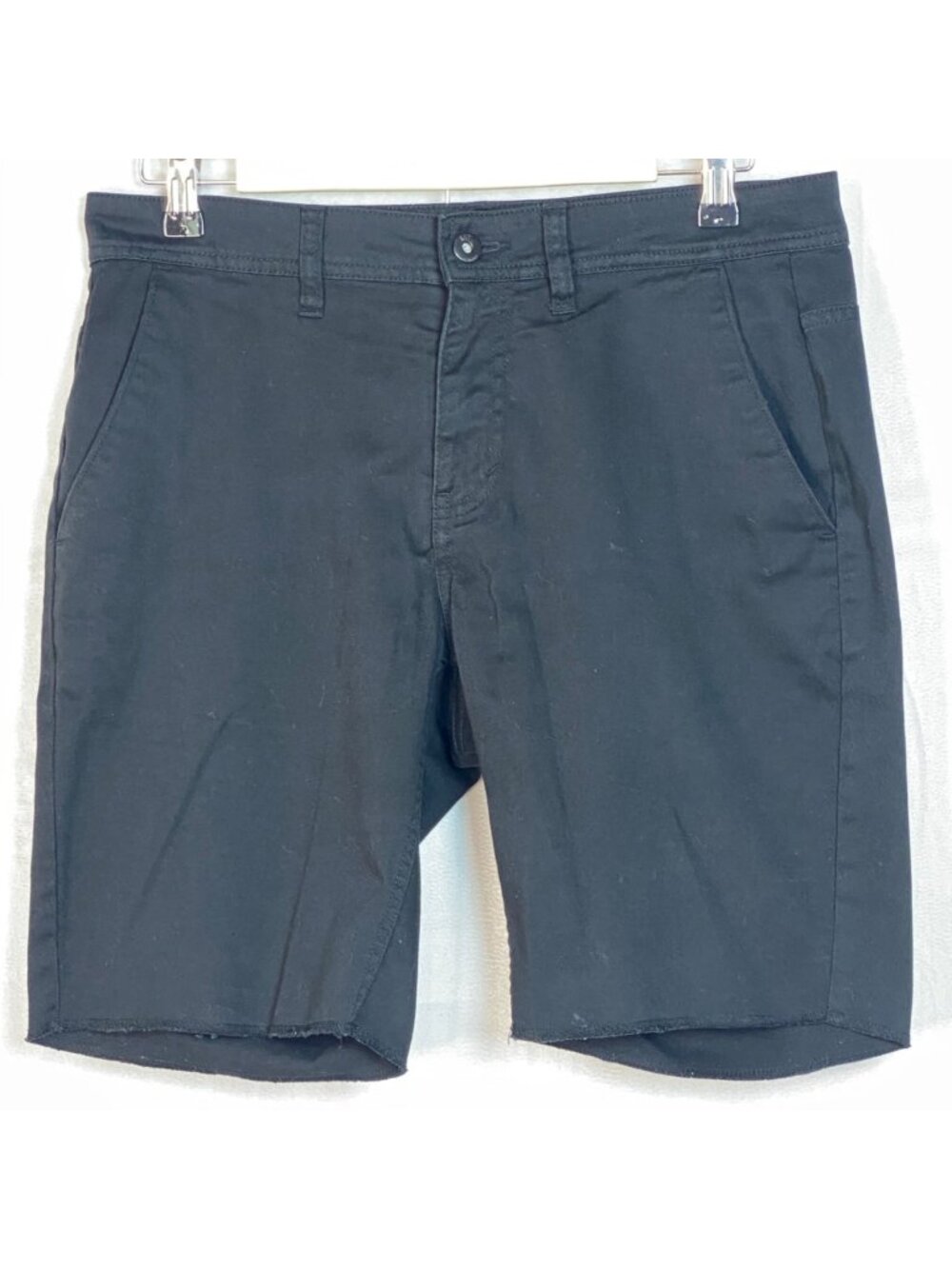Krew Denim K Slim Black Skateboarding Golf Casual Chino Shorts Men's Size 30W